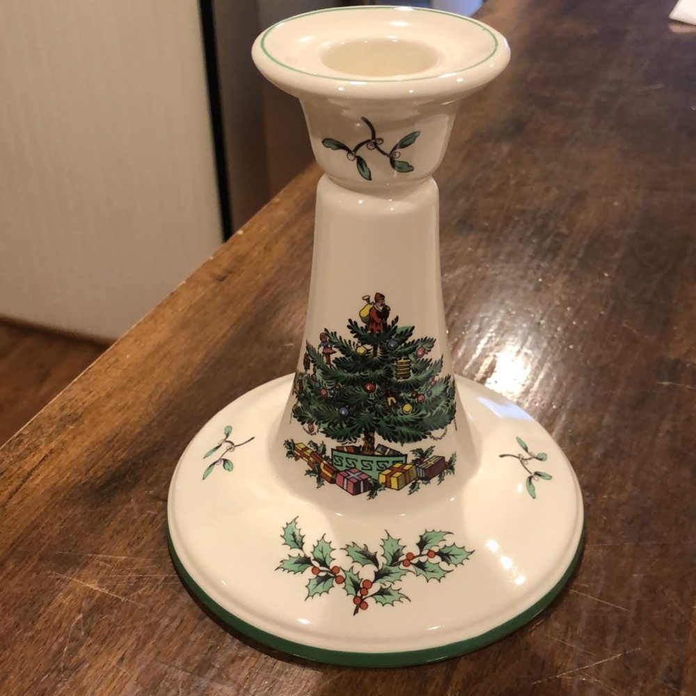 Spode candlestick holder